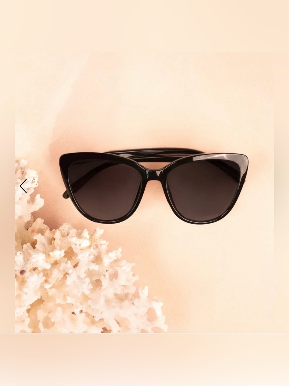 Rachel Zoe Nina Cat Eye Sunglasses Black with Grey Lenses